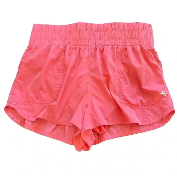 Joy Lab Women’s Pink Highwaisted Athletic Shorts Size Large - Picture 1 of 4